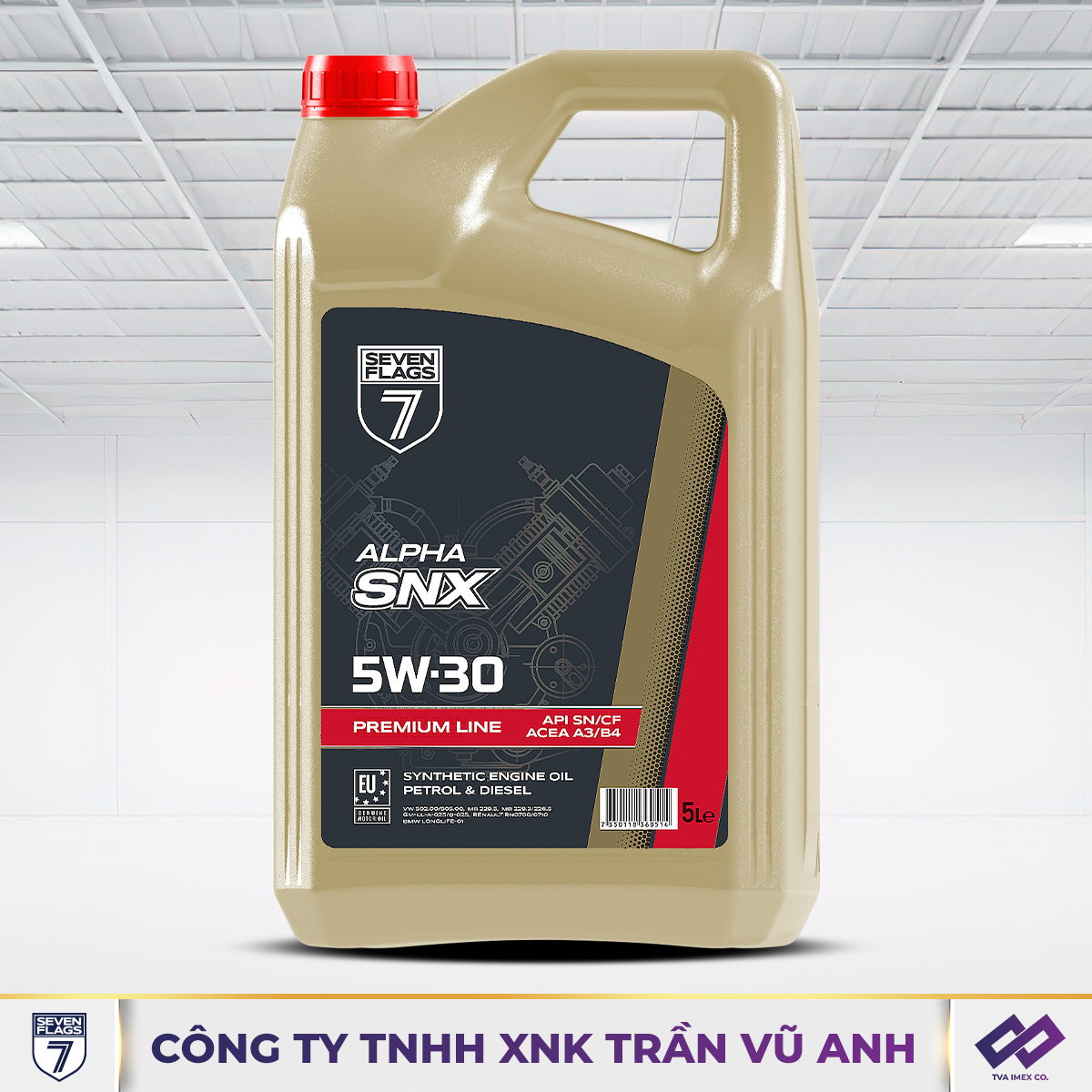 SEVEN FLAGS ALPHA SNX 5W30 API SN/CF 5L